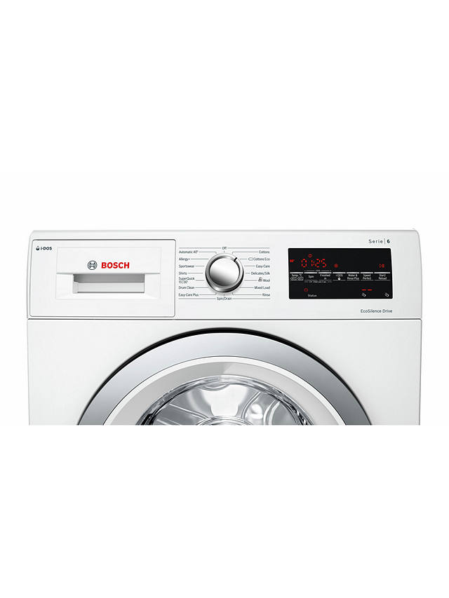 Buy Bosch Serie 6 WAU28S80GB Freestanding Washing Machine, 8kg Load, 1400rpm Spin, White Online at johnlewis.com