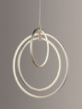 John Lewis & Partners Trapeze LED Pendant Ceiling Light, Satin Nickel