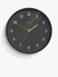 Jones Clocks Mag Analogue Wall Clock, 35cm, Grey