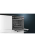 Siemens iQ500 HR578G5S6B Built In Electric Self Cleaning Single Oven with Steam Function, Stainless Steel