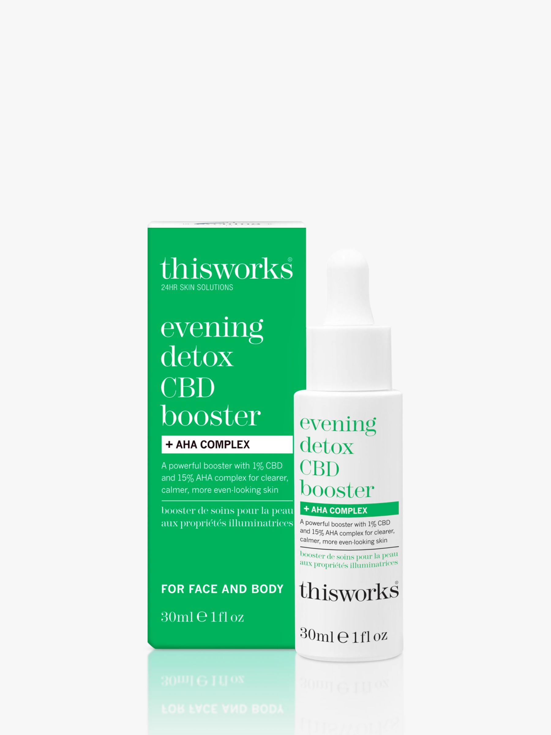 This Works Evening Detox CBD Booster AHA Complex review