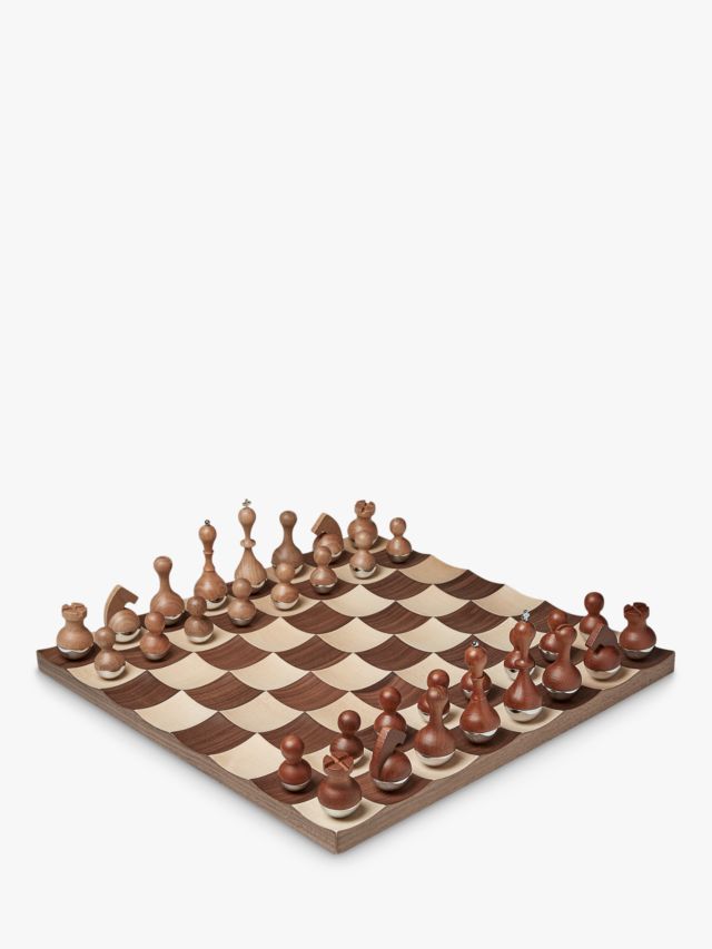 Concaved Classic Game Boards : Wobble Chess Set