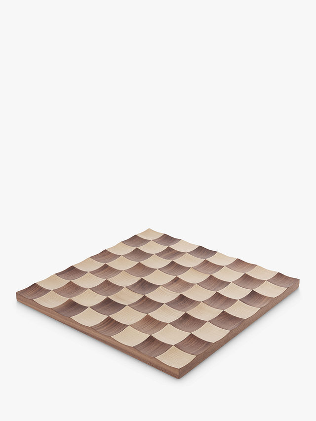 Umbra Wobble Wood Chess Set, Brown