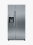 Siemens iQ500 KA93DVIFPG Freestanding 70/30 American Fridge Freezer, Stainless Steel