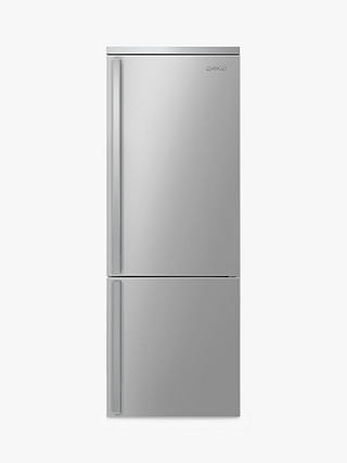 Smeg Portofino FA490X Tall Freestanding 60/40 Fridge Freezer, A++ Energy Rating, Right-Hand Hinge, 70.4cm Wide, Stainless Steel
