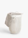 John Lewis Bamboo Laundry Basket, White