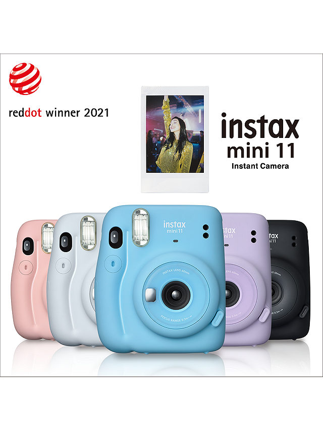 Fujifilm Instax Mini 11 Instant Camera with Built-In Flash & Hand Strap, Blush Pink