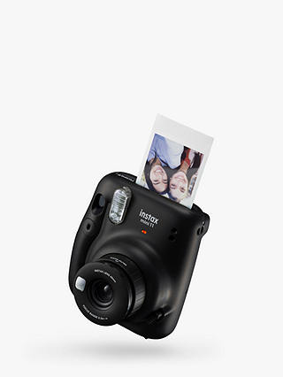 johnlewis.com | Fujifilm Instax Mini 11 Instant Camera with Built-In Flash & Hand Strap, Charcoal Gray
