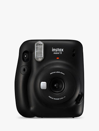 Fujifilm Instax Mini 11 Instant Camera with Built-In Flash & Hand Strap, Charcoal Gray