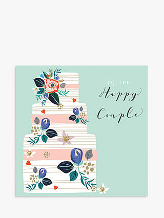 Laura Darrington Design Cake Happy Couple Wedding Card