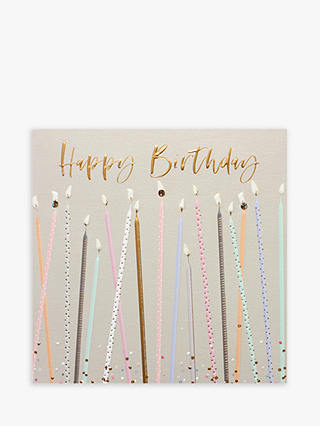 Belly Button Designs Candles Happy Birthday Card