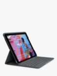 Logitech Slim Folio Bluetooth Keyboard for iPad 7th Gen, Graphite