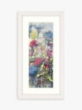Catherine Stephenson - Floral 2 Framed Print & Mount, 43.5 x 23.5cm, Blue/Multi