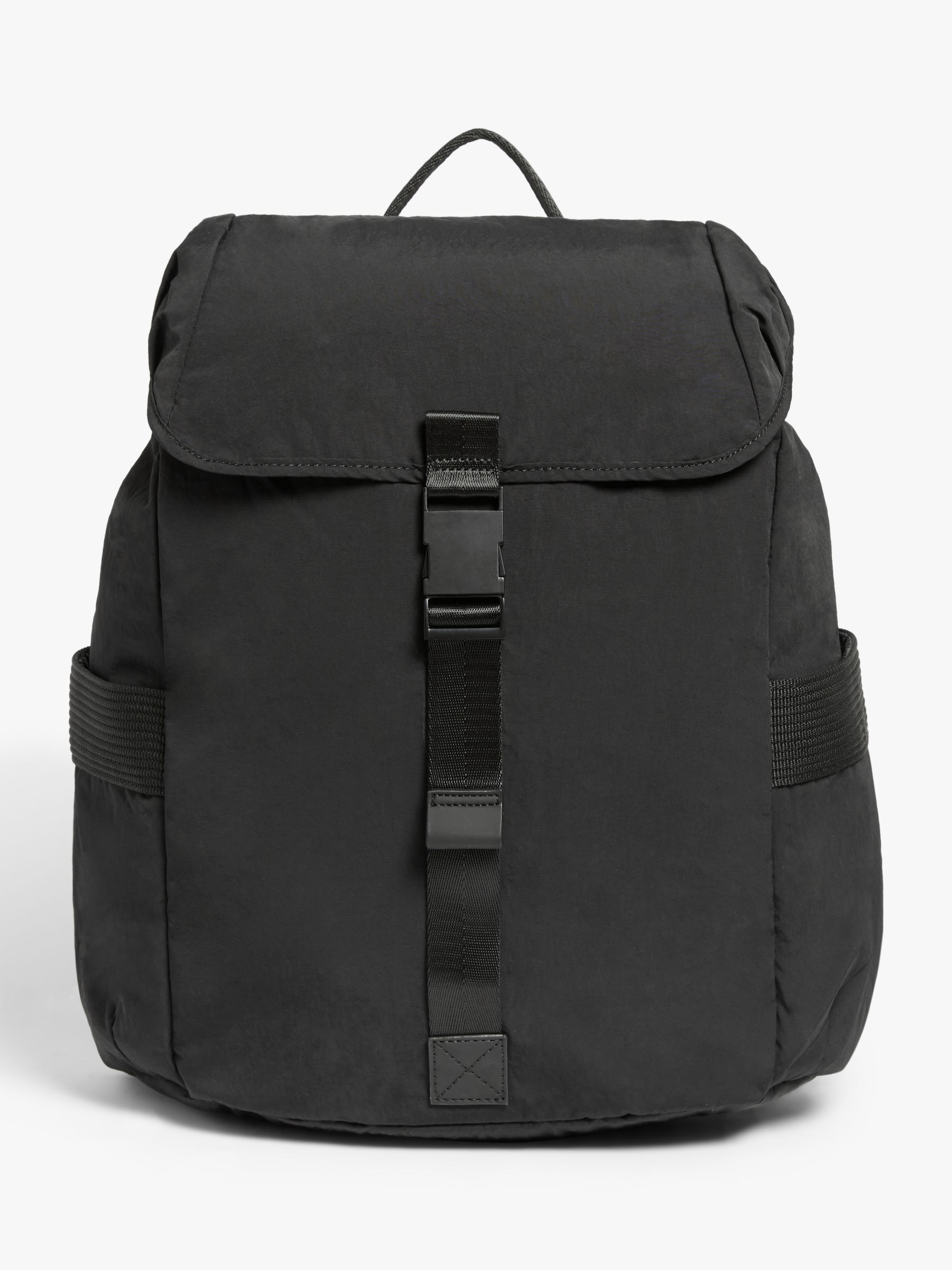 Kin Clip Nylon Backpack, Black