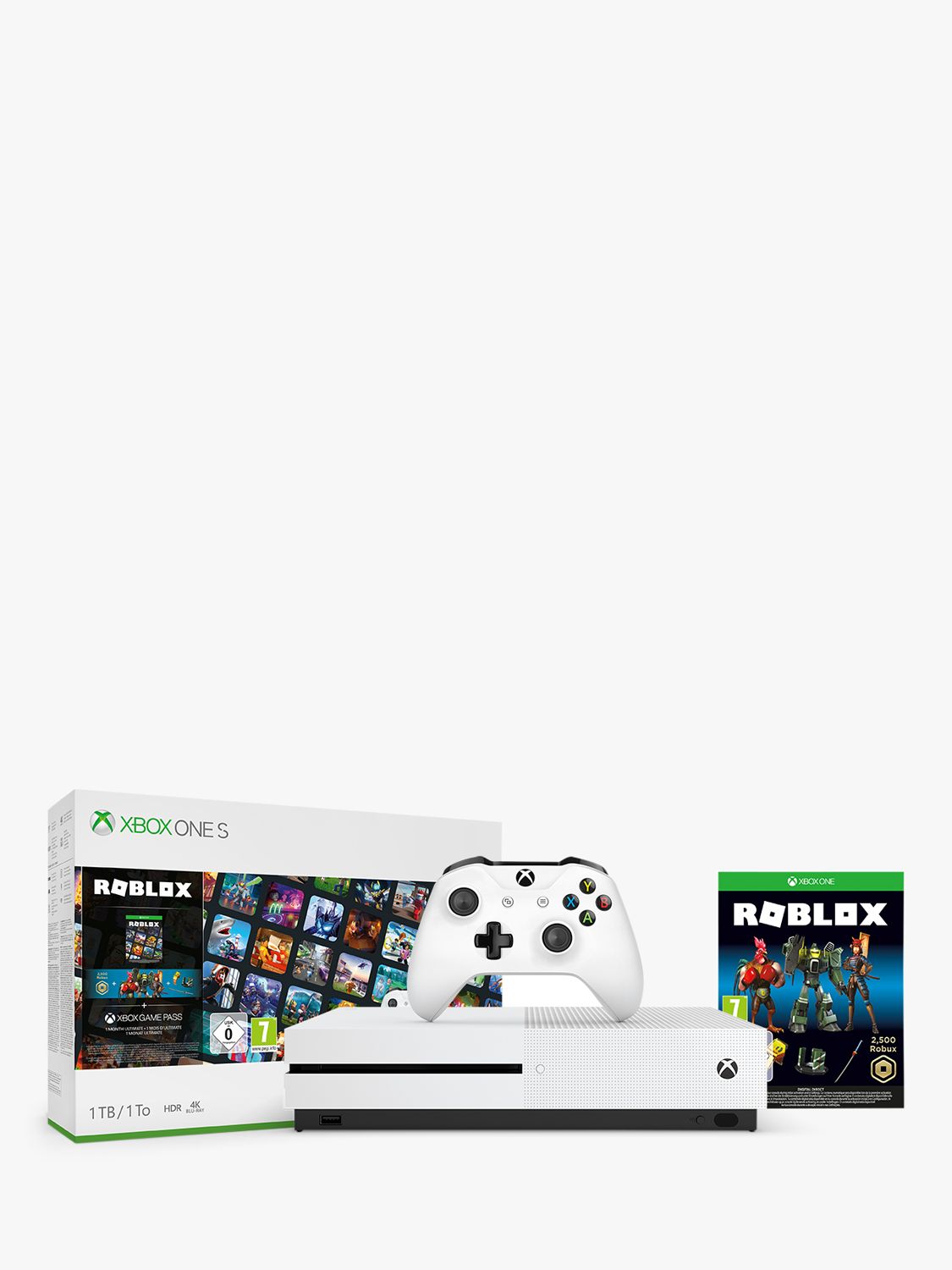 Microsoft Xbox One S Console 1tb With Wireless Controller And Roblox Bundle At John Lewis Partners - xbox roblox free john