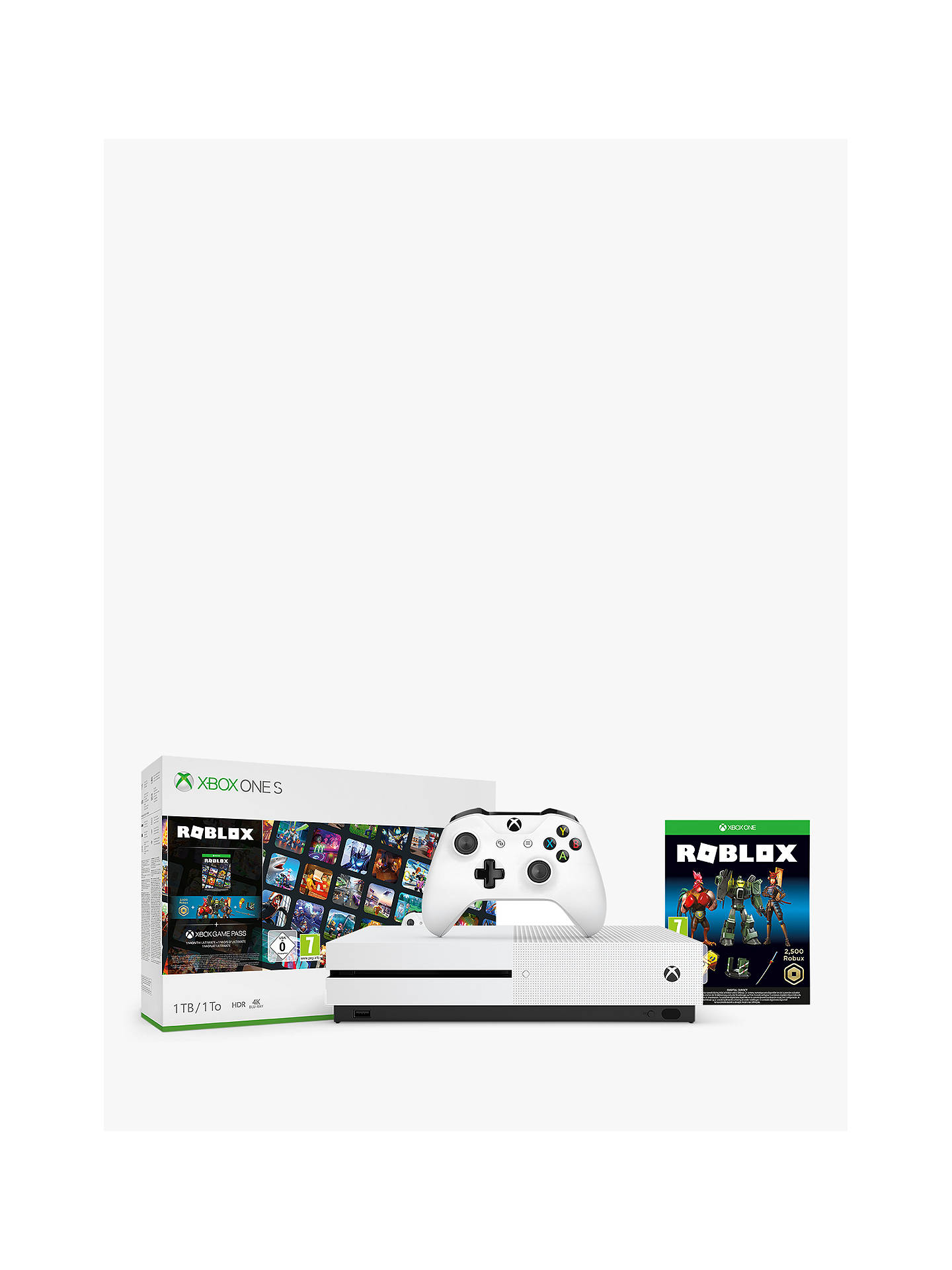 Microsoft Xbox One S Console 1tb With Wireless Controller And