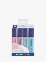STAEDTLER Pastel Highlighter Pens, Pack of 4