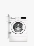 Beko WTIK84111F Integrated Washing Machine, 8kg Load, 1400rpm Spin, White