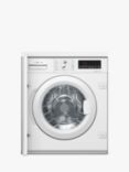 Bosch Serie 8 WIW28501GB Integrated Washing Machine, 8kg Load, 1400rpm Spin, White