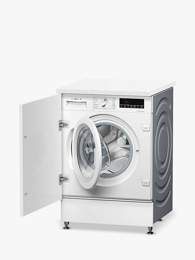Buy Bosch Serie 8 WIW28501GB Integrated Washing Machine, 8kg Load, 1400rpm Spin, White Online at johnlewis.com