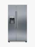Siemens iQ500 KA93IVIFPG Freestanding 70/30 American Fridge Freezer, Stainless Steel