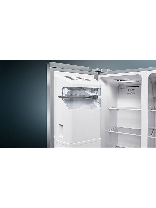Buy Siemens iQ500 KA93IVIFPG Freestanding 70/30 American Fridge Freezer, Stainless Steel Online at johnlewis.com