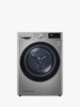 LG Eco Hybrid™ FDV909S Tumble Dryer, 9kg Load, A+++ Energy Rating, Graphite