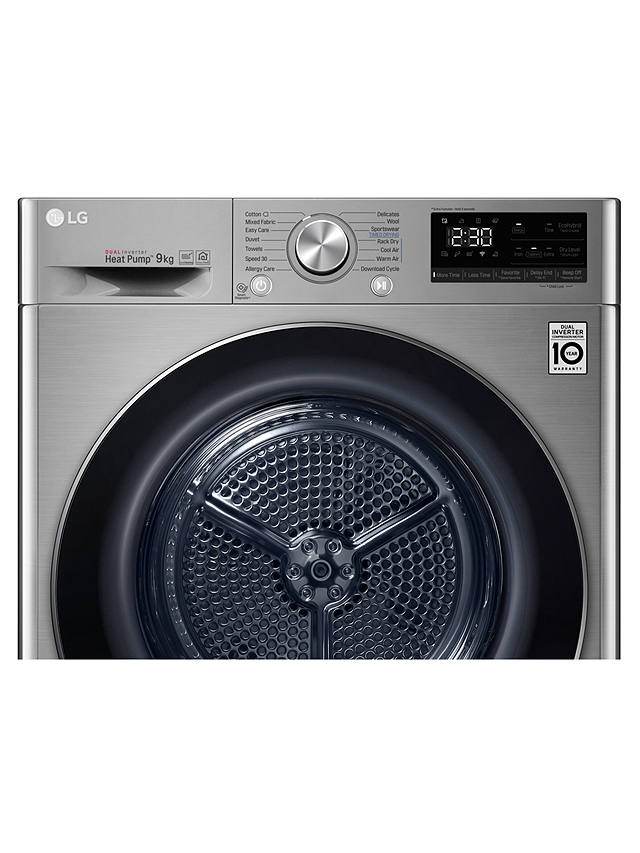 Buy LG Eco Hybrid™ FDV909S Tumble Dryer, 9kg Load, A+++ Energy Rating, Graphite Online at johnlewis.com