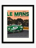 Zucarto Art Studios - Le Mans 1959 Car Race Framed Print & Mount, 63.5 x 53.5cm, Green/Multi