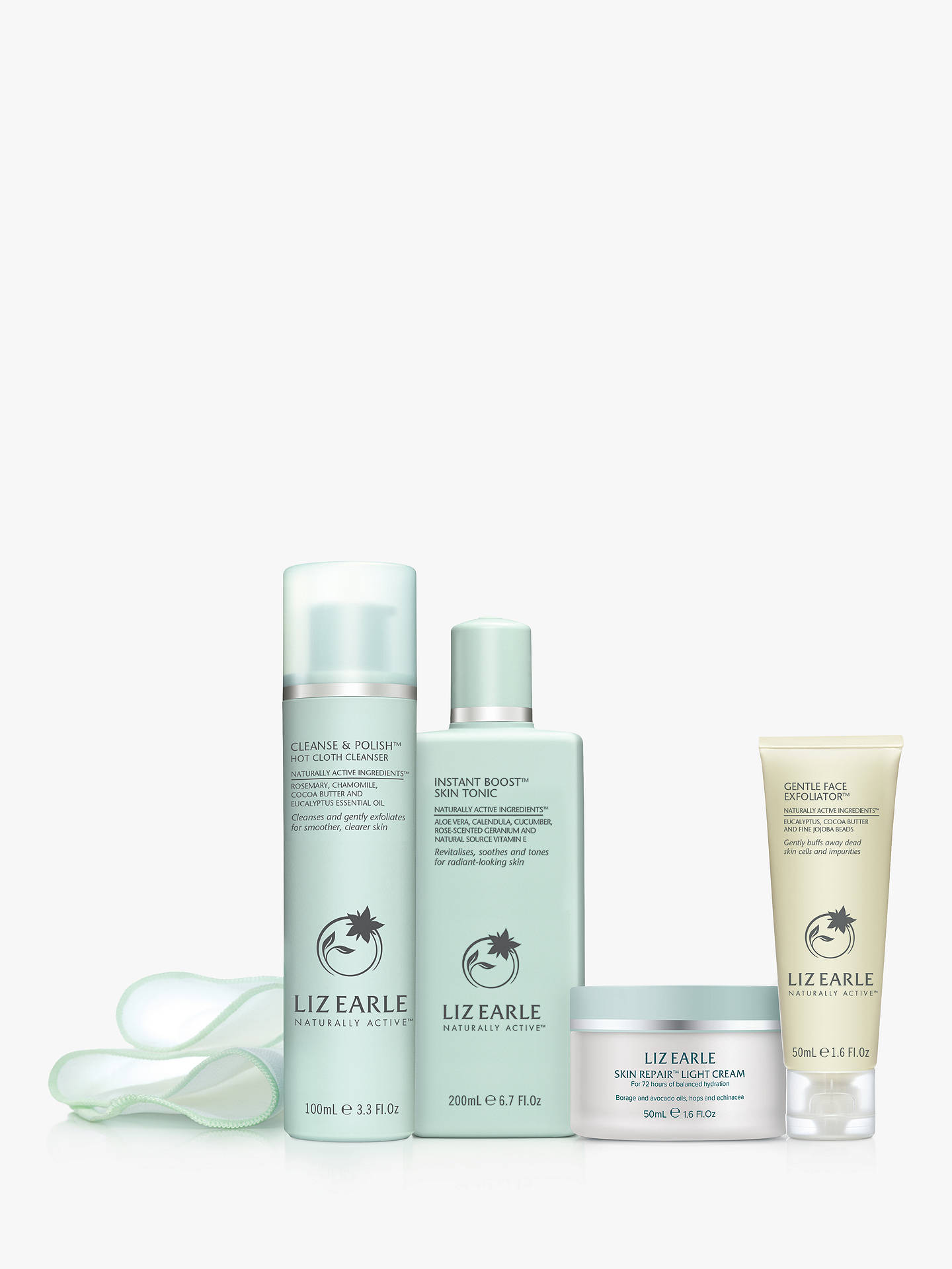 Liz Earle Essentials Skin Repair Light Cream Skincare Set at John Lewis & Partners