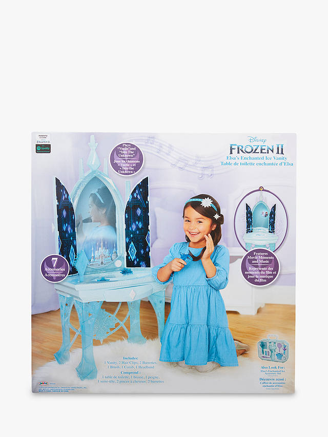 Disney Frozen 2 Elsa's Enchanted Ice Vanity Includes Lights NEW 