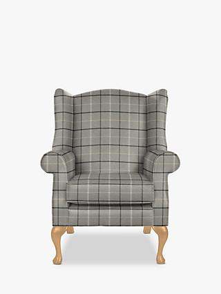 Parker Knoll Oberon Armchair, Grey Check