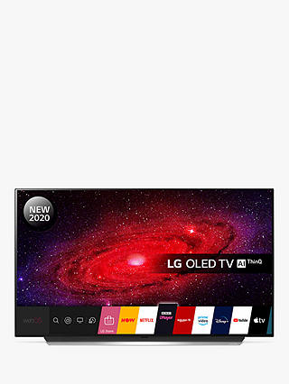LG OLED48CX5LC (2020) OLED HDR 4K Ultra HD Smart TV, 48 inch with Freeview HD/Freesat HD, Dolby Atmos Sound & Alpine Stand, Light Silver