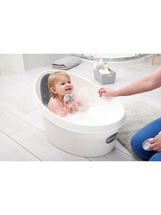 Shnuggle Toddler Bath With Plug, White