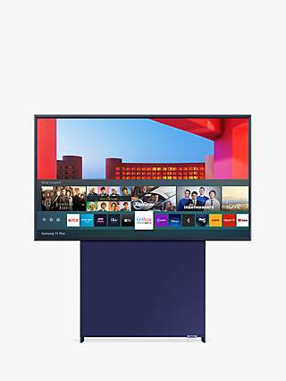 Samsung The Sero (2020) QLED HDR 4K Ultra HD Smart TV, 43 inch with Rotating Screen & TVPlus, Navy Blue