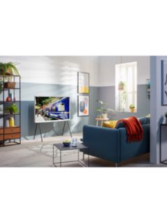 Samsung The Serif (2020) QLED HDR 4K Ultra HD Smart TV, 55 inch with TVPlus & Bouroullec Brothers Design, White