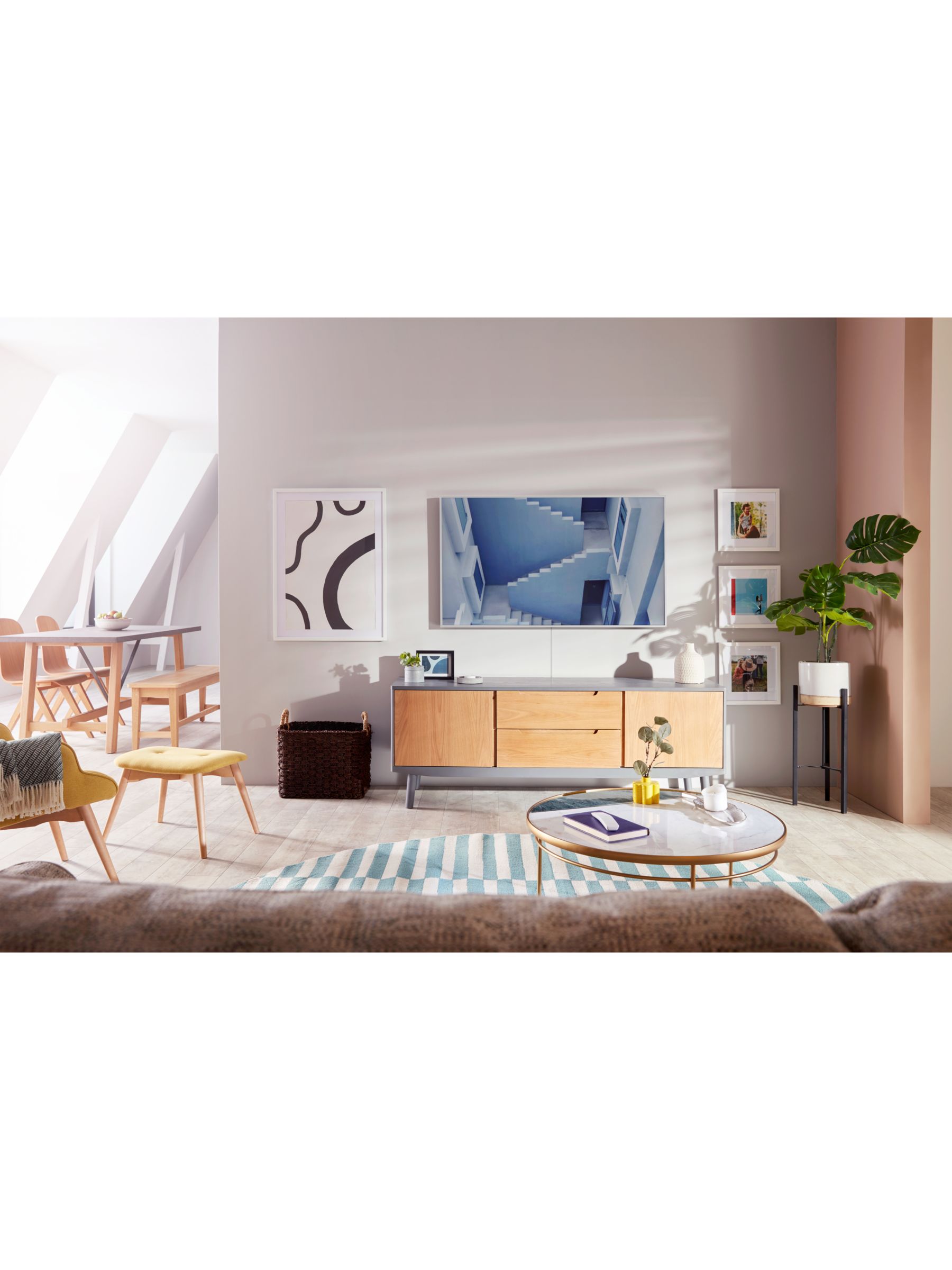 Samsung The Frame (2020) QLED Art Mode TV with No-Gap Wall Mount, 50 inch at John Lewis & Partners