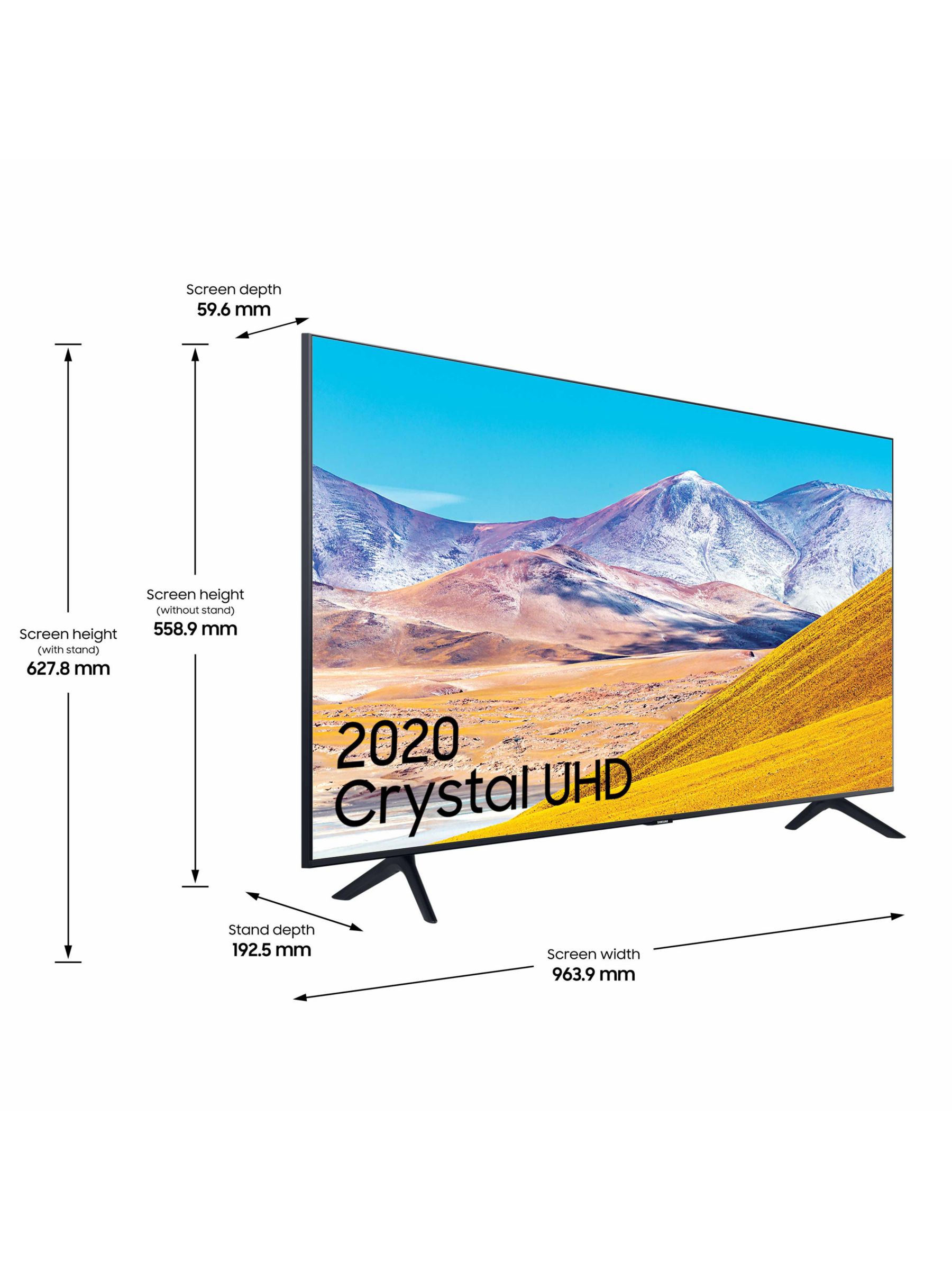 55 дюймов высота. Телевизор самсунг 55 дюймов габариты. Samsung Crystal UHD 75 дюймов.