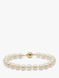 A B Davis Akoya Cultivated Pearl Bracelet, Gold/Cream