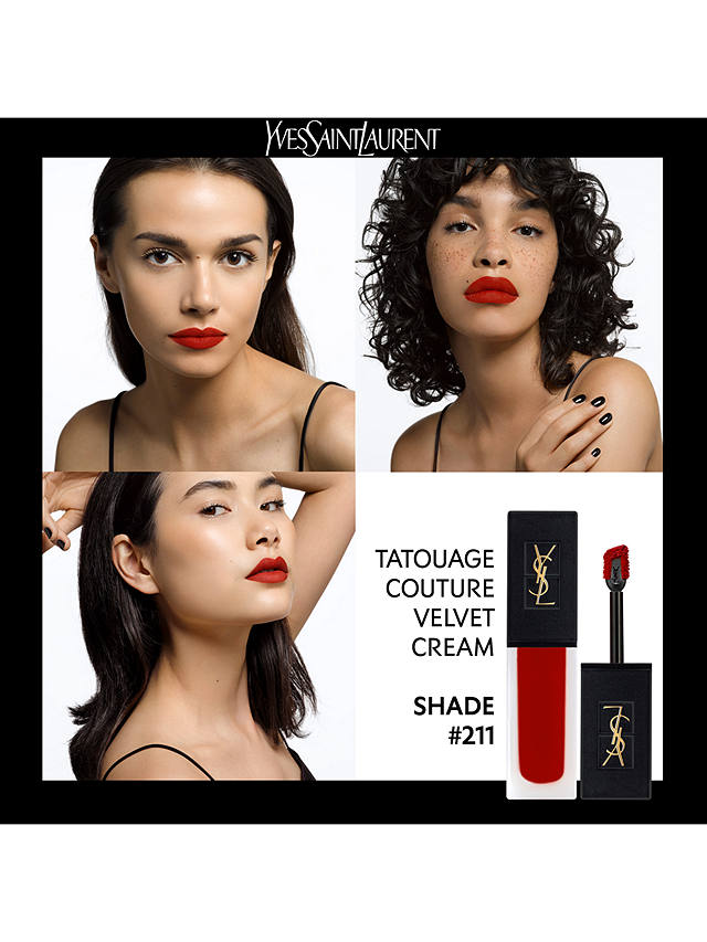 Yves Saint Laurent Tatouage Couture Velvet Cream Lipstick, 211 Chili Incitement 9