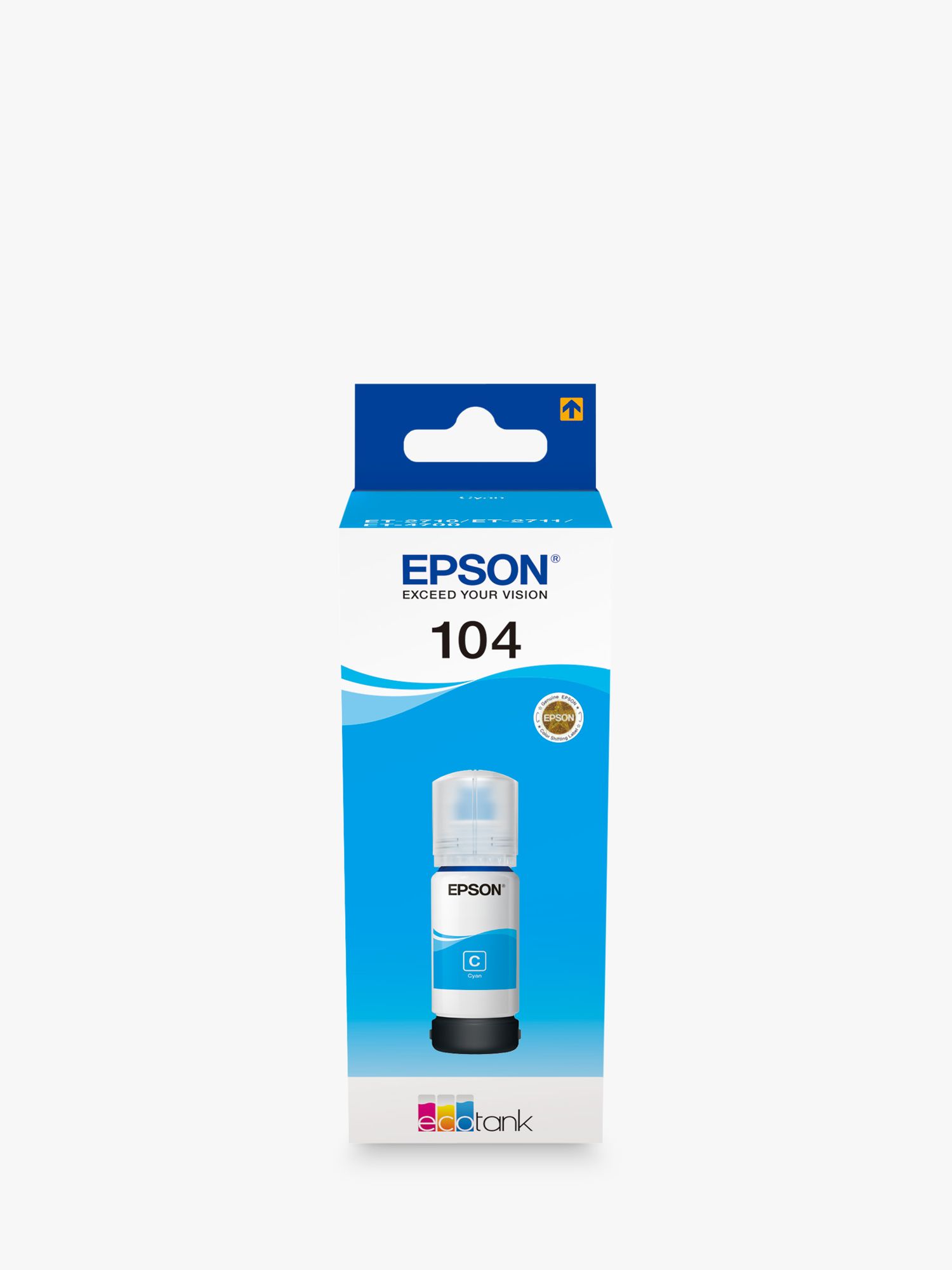 Epson EcoTank 104 Ink Bottle, Cyan