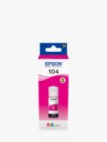 Epson EcoTank 104 Ink Bottle, Magenta