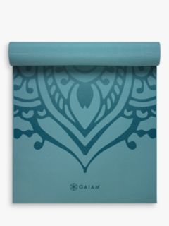 Gaiam Premium Niagara Sunset 6mm Yoga Mat, Blue