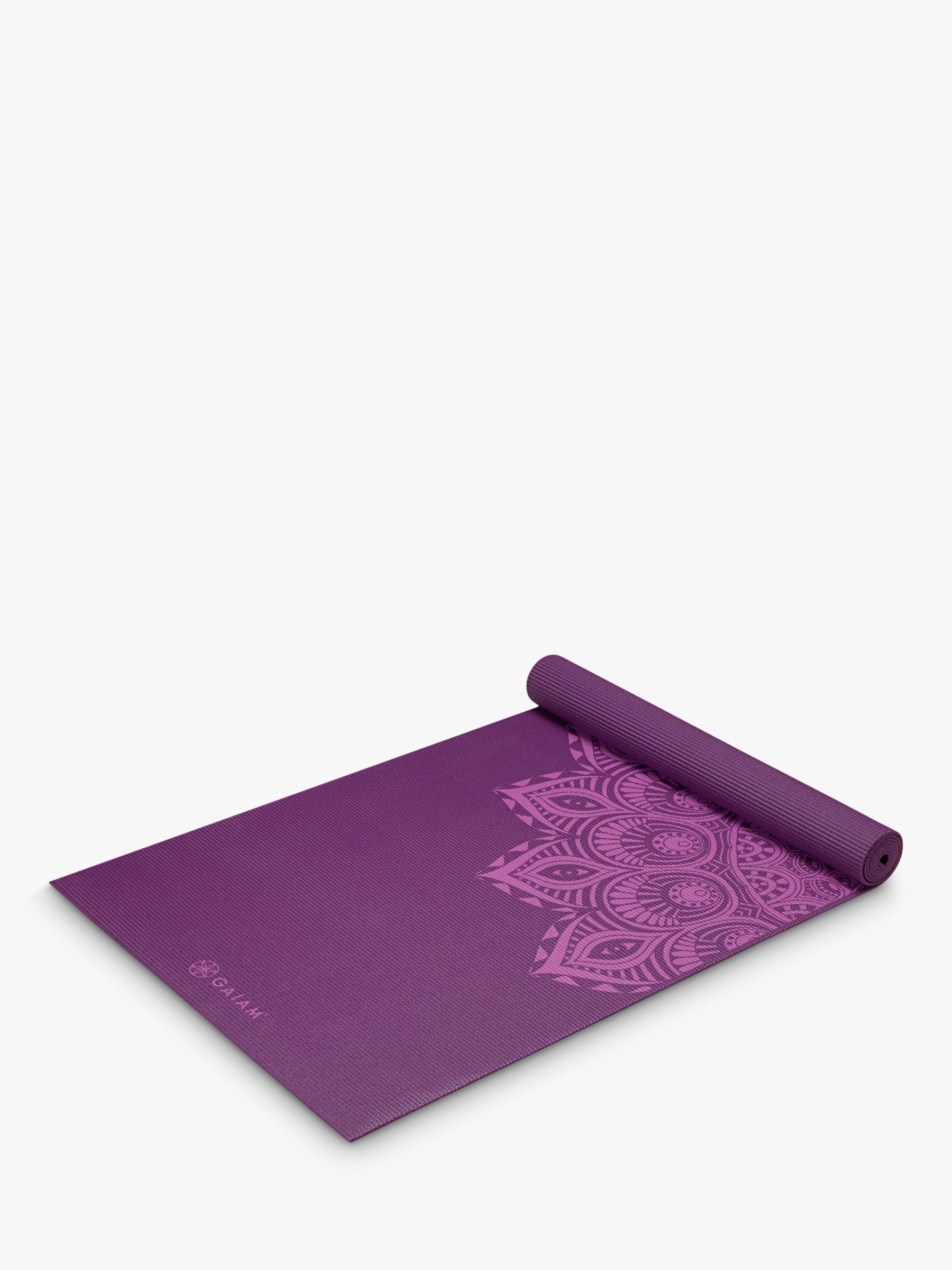 Gaiam Premium Yoga Mat - Black Midnight Mandala (6mm)