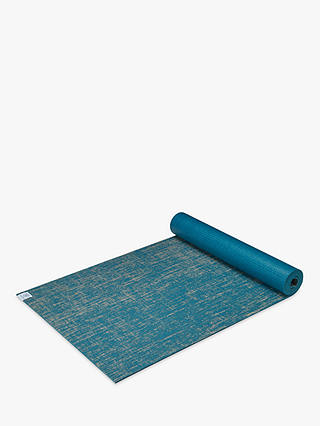 Gaiam Performance Jute 5mm Yoga Mat, Blue