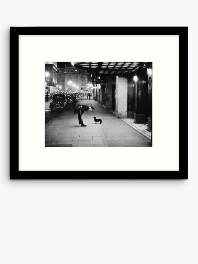 Getty Images Gallery - 'Commissionaire's Dog' Wood Framed Print & Mount,  49.5 x 57.5cm