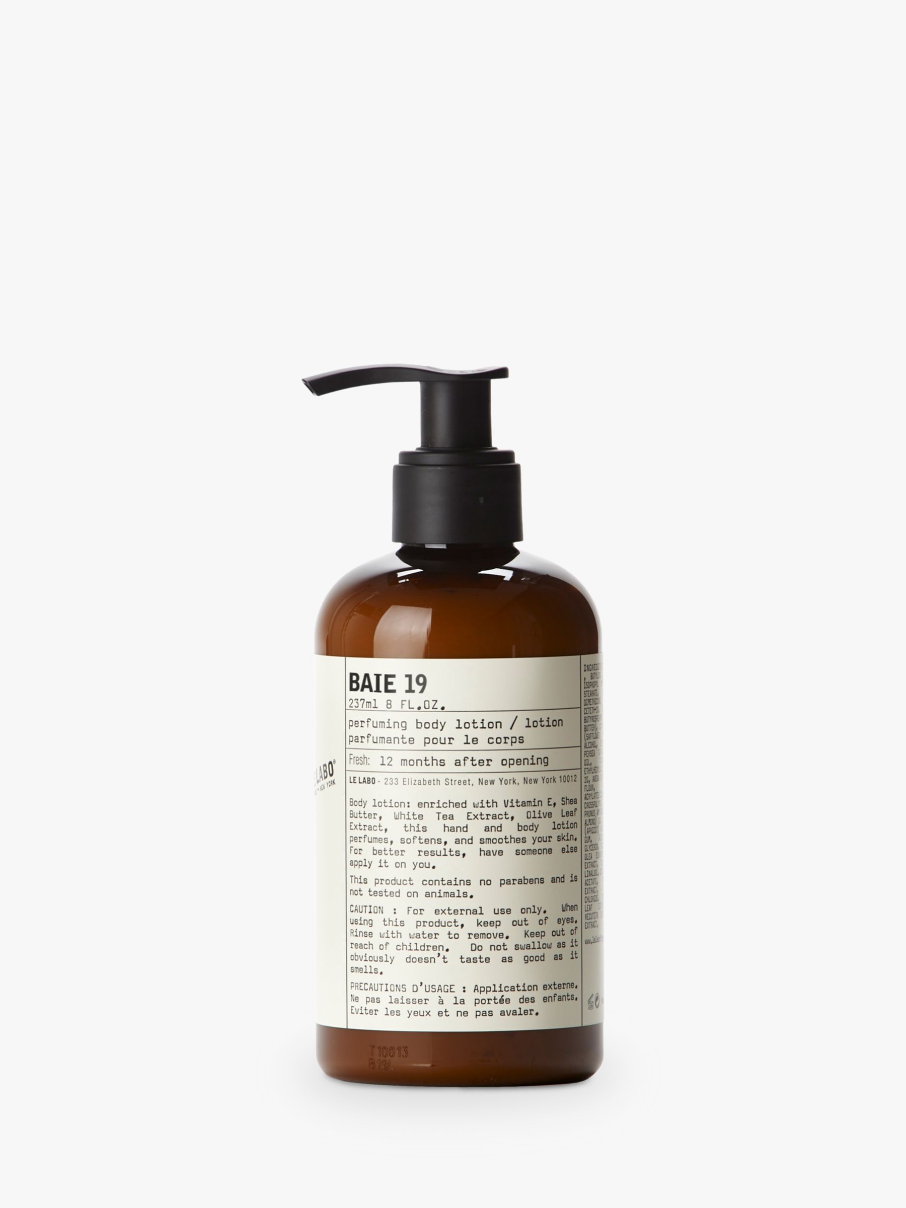 Le Labo Baie 19 Perfuming Body Lotion, 237ml 1
