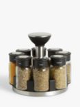 John Lewis & Partners Freestanding Filled Spice Rack Carousel, 8 Jar