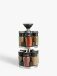John Lewis & Partners Freestanding Filled Spice Rack Carousel, 12 Jar