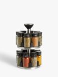 John Lewis & Partners Freestanding Filled Spice Rack Carousel, 16 Jar